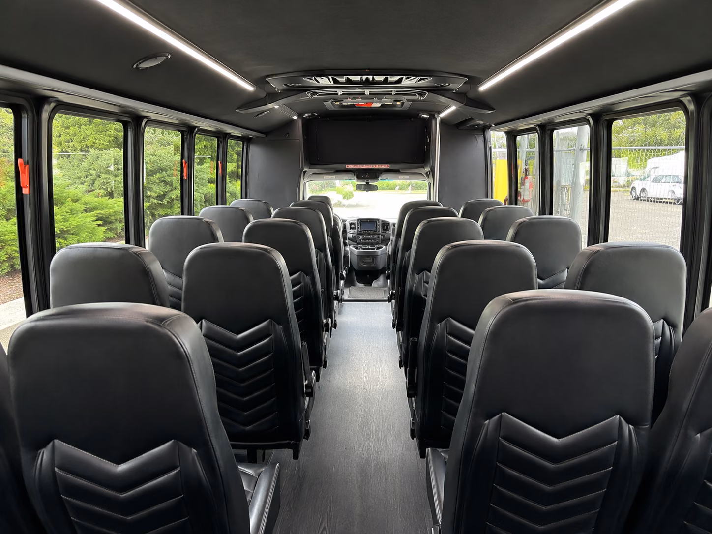 18 passenger minibus interior