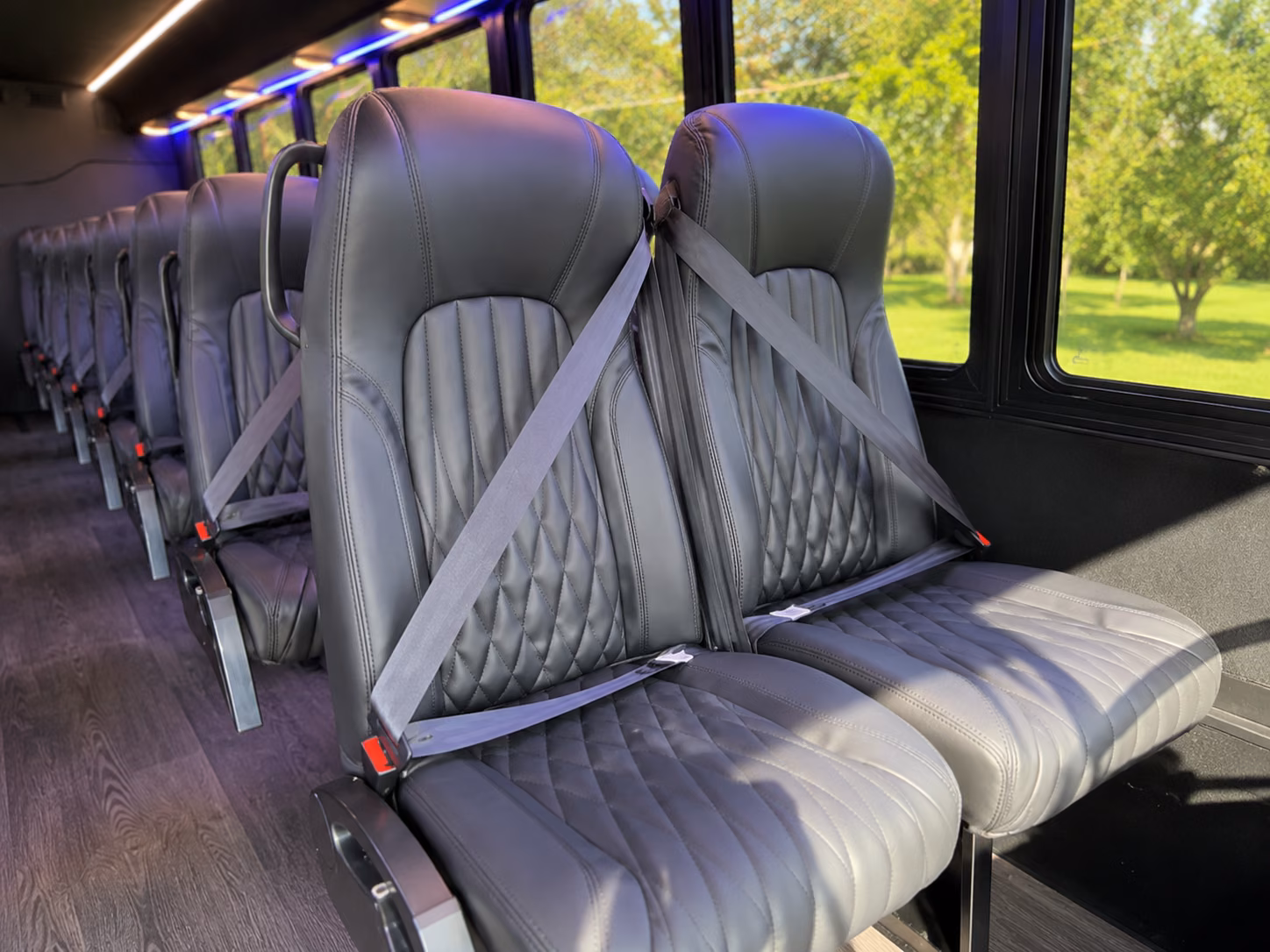 san bernardino 15 passenger minibus inside