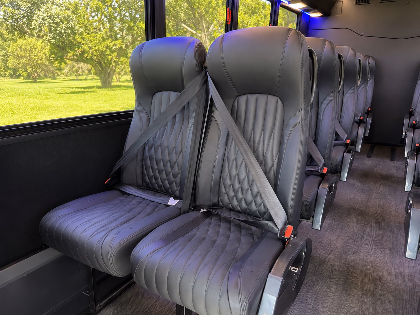 san bernardino 15 passenger minibus interior