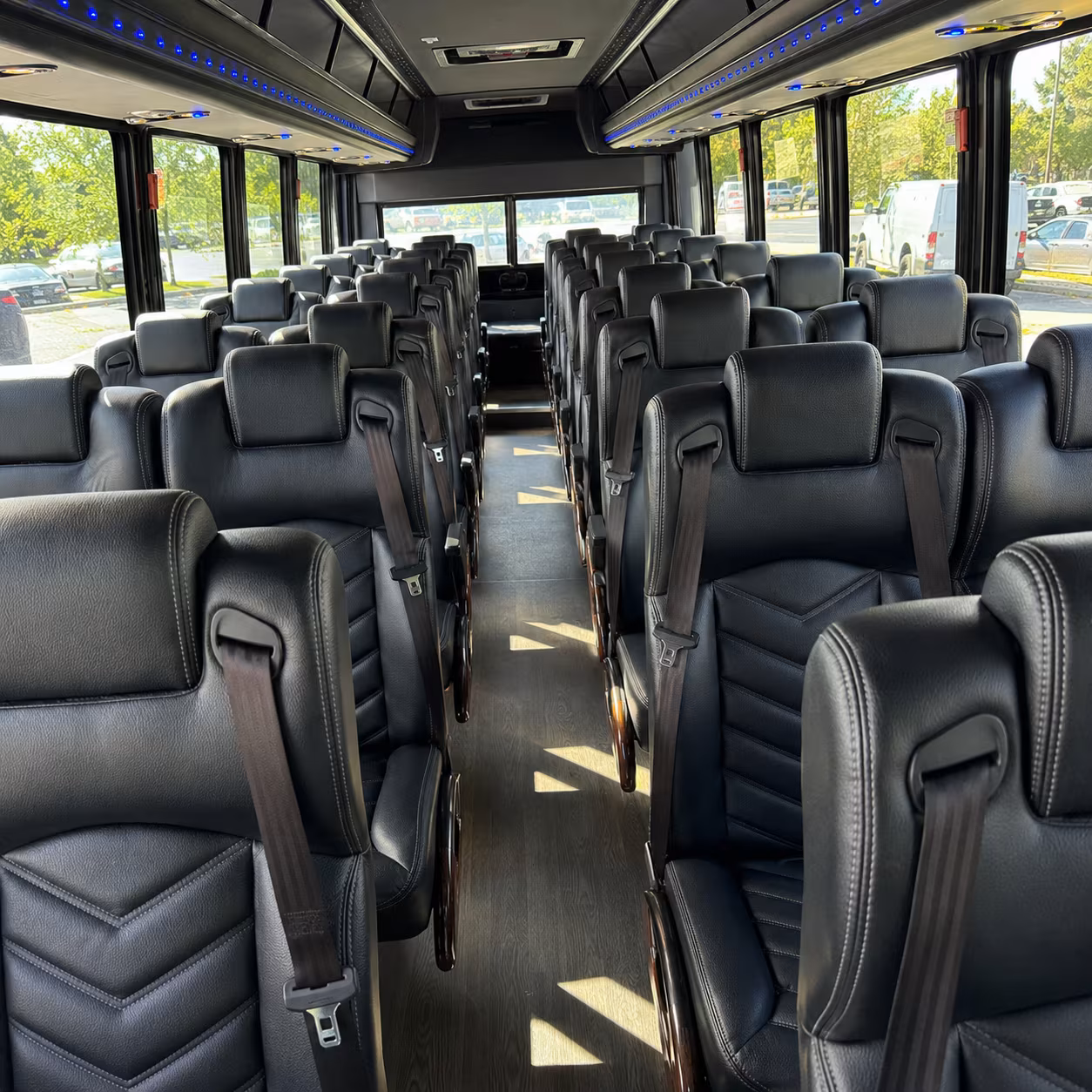 san bernardino 25 passenger minibus inside