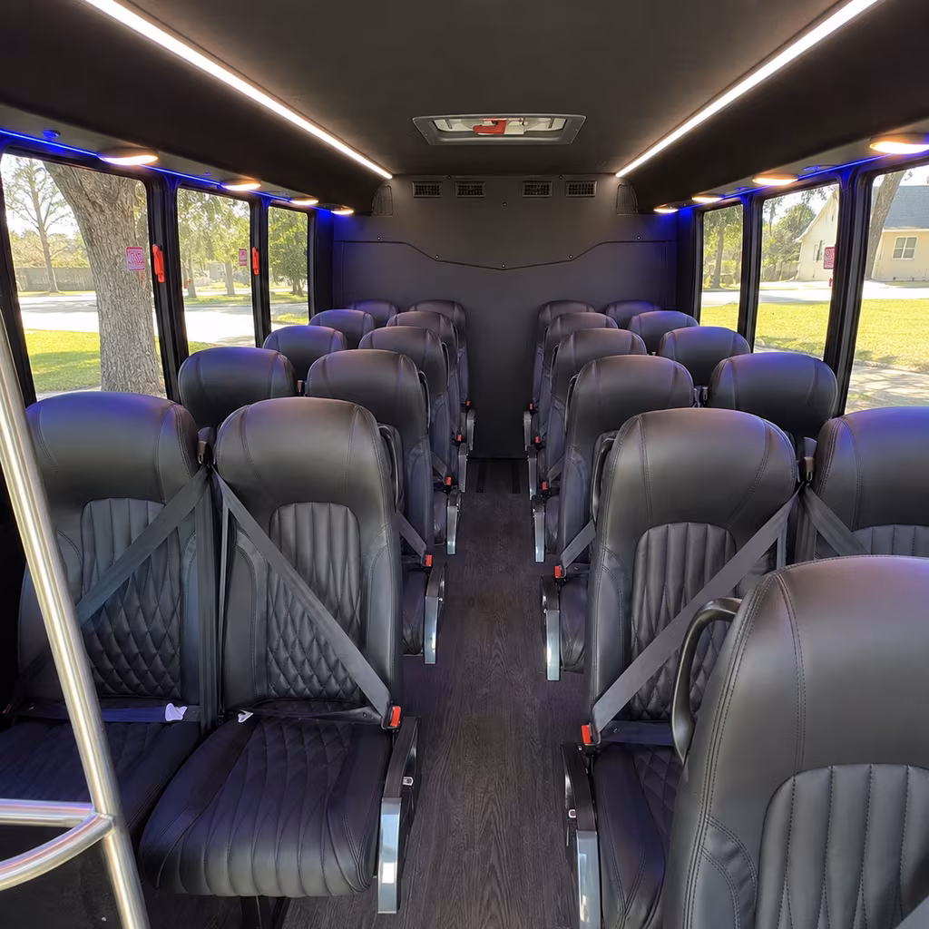 san bernardino 25 passenger minibus interior