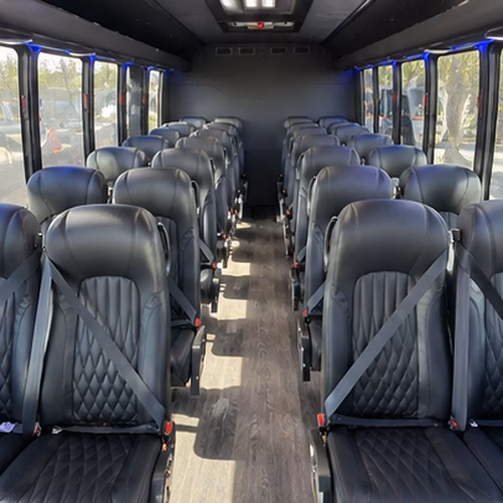 san bernardino 30 passenger minibus inside