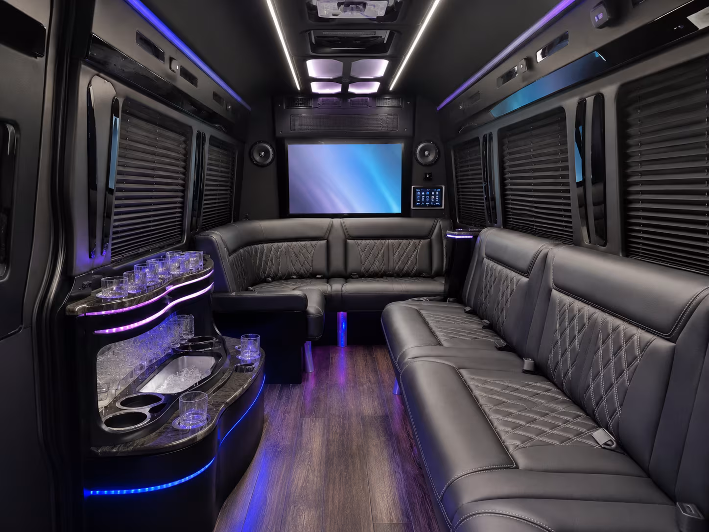san bernardino sprinter limousine interior